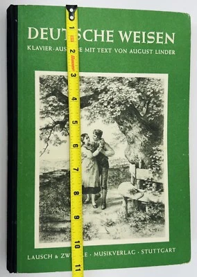 Deutsche Weisen Beautiful Vintage German Folklore Songbook for Piano 1950s - Image 1 of 4