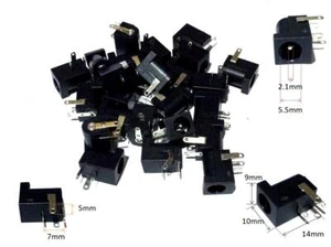 200 PCS DC Power Supply Jack Socket Female PCB Mount Connector 5.5 x 2.1mm - Picture 1 of 1