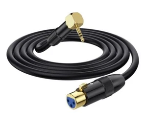 Cable de extensión de audio para micrófono estéreo macho XLR 3 pines hembra a 3,5 mm TRS - Imagen 1 de 7