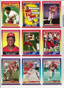 1990 Score - KANSAS CITY CHIEFS - "Team Set" - 33 cards - **Set Break** - Picture 1 of 1