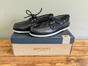 New Men's Sperry Gold Cup A/O Cyclone Boat shoe Gray Black size 7 M Brand New - Picture 1 of 7