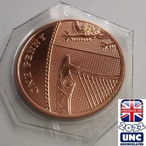 (BRILLANTE UNC) MONEDA BRITÁNICA 2022 ISABEL II 1 PENIQUE 1p, ¡3 años! - Imagen 1 de 2