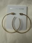 Nwt Michael Kors Gold-tone Stainless Steel Hoop Earrings Mkj4828710