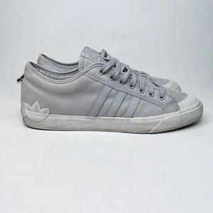 Adidas Nizza Low Cut 80s Basketball Classic Sneakers Gray White Mens 14 - Picture 1 of 10