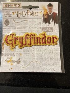 Ata-Boy Harry Potter Gryffindor Script 4,3" Pełny kolor Haft Naszywka do prasowania
