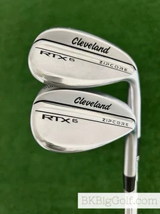 Cleveland RTX6 Zipcore Chrome 2 Wedge Set (54 & 58 Degrees) - Picture 1 of 5
