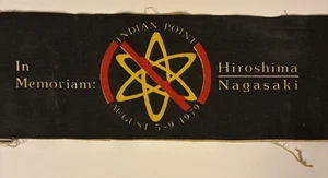 Brazalete de protesta antinuclear punto indio centro de energía aniversario Hiroshima - Imagen 1 de 9