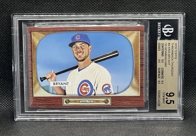 Kris Bryant 2016 Topps Throwback Thursday ‘55 Bowman /1665 BGS 9.5 - Image 1 of 2