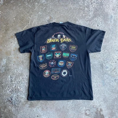 Vintage ‘Biker Bars’ Black T-Shirt - Image 1 of 4