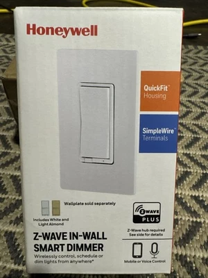 Atenuador inteligente de pared Honeywell Z-Wave - ZW3010 blanco Foto 1 de 4