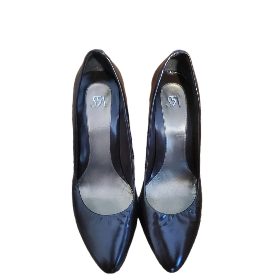 Zapatos de salón Saks 5A de cuero marrón para mujer talla 11 tacón de 3 pulgadas Foto 1 de 4