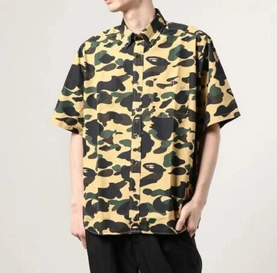 A BATHNIG APE Men's 1ST CAMO BD RELAXED S/S SHIRT Size Large Ss20 BAPE - Image 1 of 4