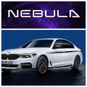 BMW GENUINE G30 5 SERIES MPERFORMANCE SIDE SKIRT SILL DECALS NEW 51142350435  - Picture 1 of 5