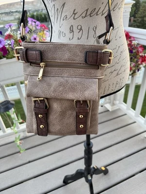 DASEIN AWESOME BROWN CROSSBODY WITH MANY POCKETS, GREAT CONDITION - Image 1 of 4