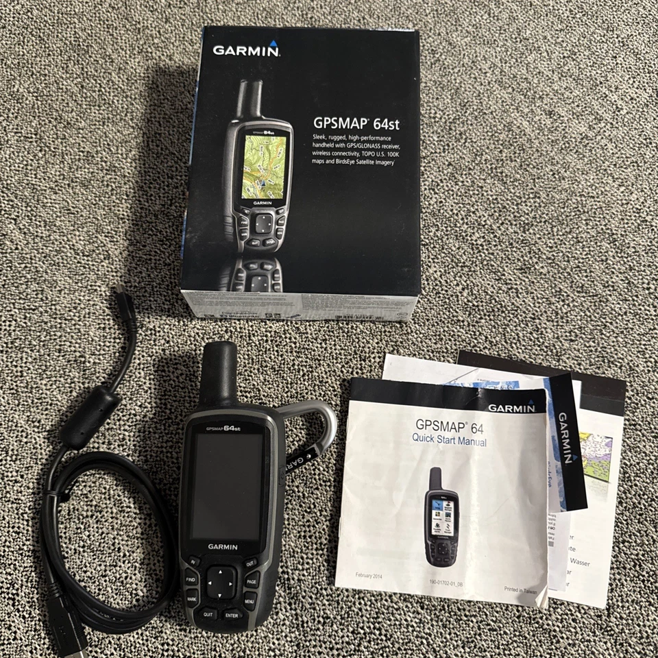 Garmin GPSMAP 64st GPS Handheld Hiking Navigator - For Parts or Repair - Image 1 of 4