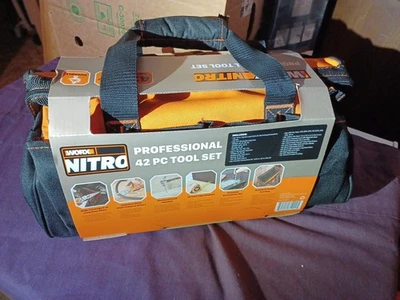 Worx NITRO Professional 42-Piece Hand Tool Set With Case. New - Image 1 of 4
