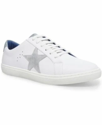 Steve Madden Men's Dixxin Sneaker, White Synthetic Leather-Size 7M - Image 1 of 4