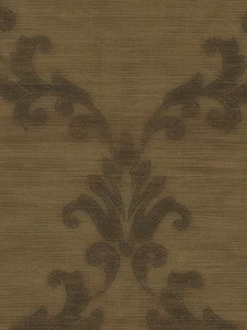 Formal Scroll on Gold Faux String Wallpaper 28070579 - Picture 1 of 2