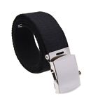 3X(Cloth Belt Waistband Band Belt Black Men 38Mm Q8s1)5520