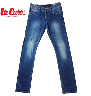 Lee Cooper Jeans Mens W32 L37 Regular Fit Straight Leg Blue Denim - Image 1 of 4