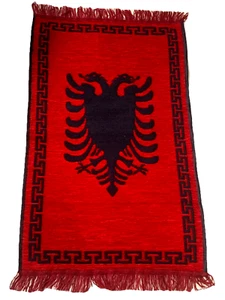 NEW ALBANIA KOSOVA ARTISAN KILIM CARPET RUG-MULTICOLOR DESIGN RUG-60 CM X 90 CM - Picture 1 of 6