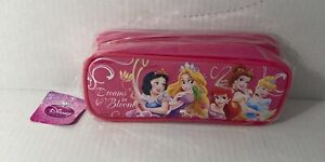 Disney Princess  Case Zippered Pouch Bag w/ 12 Pencils NEW Sealed
