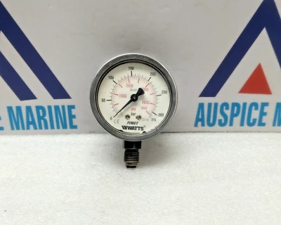 Watts EN 837-Pressure Gauge 0-300 BAR / 0-4500 PSI - Image 1 of 4