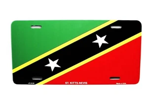 ST CHRISTOPHER NEVIS FLAG Saint Kitts and Nevis METAL NOVELTY CAR LICENSE PLATE  - Picture 1 of 15