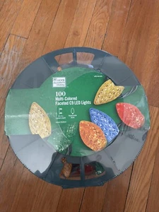 HOME ACCENTS HOLIDAY100 Count Multi-Colored Faceted C9 LED Lights - Picture 1 of 2