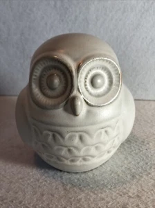 White/ Cream Ceramic Tier Tray Owl Figure - New - Picture 1 of 7
