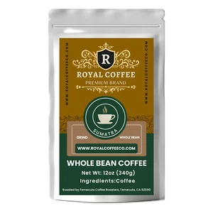 Royal Sumatra Freshly Roasted Single Origin Coffee, (Sumatra) (Whole Bean) - Picture 1 of 10