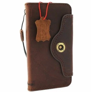 Echt Voll Leder Hülle für Apple iPhone X Wallet Handmade Retro Cover ID Weich - Bild 1 von 9