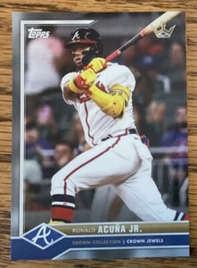 2022 Topps X Bobby Witt Crown Collection Ronald Acuna Jr., Braves, #4