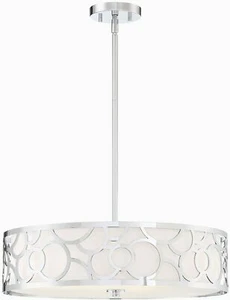 Park Harbor (PHPL6453PC )20 in 60W 3-Light Medium Pendant in Polished Chrome - Picture 1 of 1