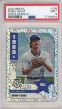 2022 Panini Mosaic Robin Yount 1980's Stars White Sparkle SSP #288 GRADED PSA 9