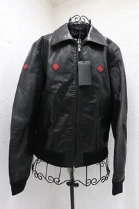 Saint Laurent Paris Leather Varsity Jacket Size 48 YSL/38 US - Picture 1 of 24