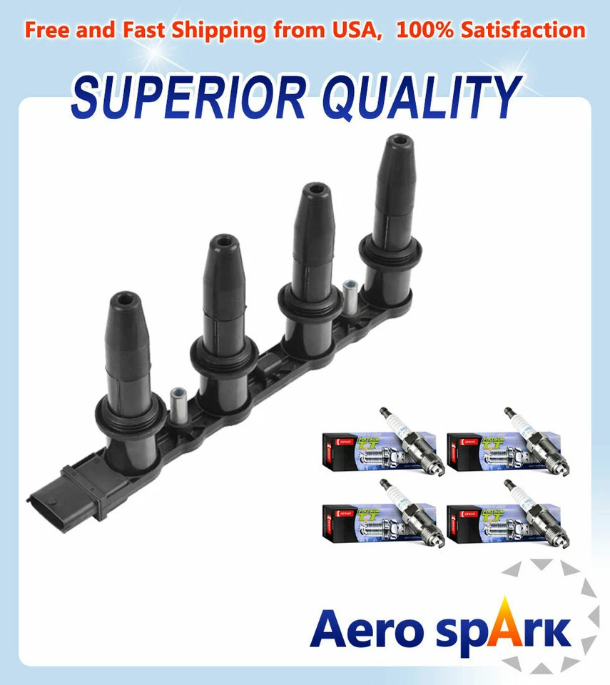 Ignition Coil & Denso 铂金火花塞 适用于 2008 Saturn Astra UF606 C1706 — 第 1/4 张图片