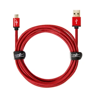 Premium Braided USB to Micro-USB Charger Cable for Android Mobile Phone & Tablet - Picture 1 of 18