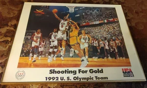Litografia vintage incorniciata edizione limitata 'Shooting For Gold' Bart Forbes firmata - Foto 1 di 10