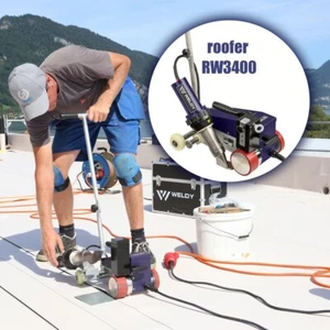 Soldador automático de aire caliente para techos 3500 W para techos + boquilla superpuesta de 40 mm RW3400 230 V - Imagen 1 de 11