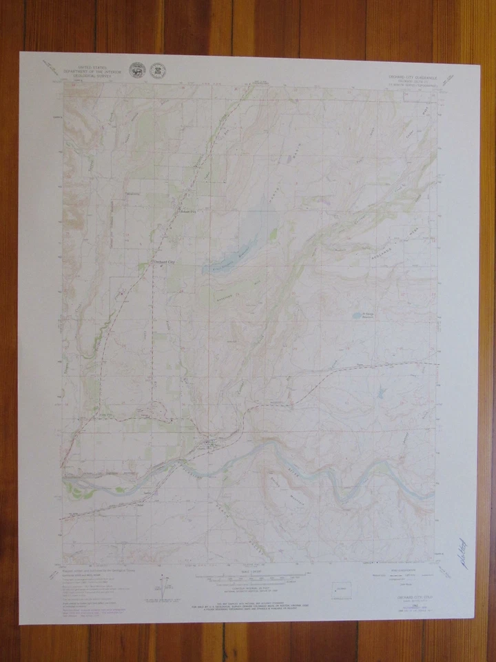 Mapa Topográfico Orchard City Colorado 1979 Original Vintage USGS Foto 1 de 1