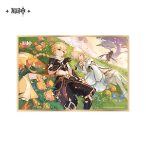 miHoYo Genshin Impact Traveler Official Paper Card Aether Lumine Original Goods - Picture 1 of 1
