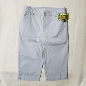 NUEVOS Pantalones Lee Just Below The Waist Capri para Mujer 14 Mediano Azul Control de Barriga Nuevos con Etiquetas - Imagen 1 de 12