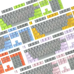 104 Universal Backlit Doubleshot Key Cap Keycaps set OEM for Mechanical Keyboard - Picture 1 of 15