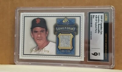 Gaylord Perry 2009 SP Legendary Cuts Memorabilia Blue 100/100 CSG 9 mint - Image 1 of 2