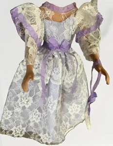 Purple Southern Belle Handmade Victorian Lace Fashion Dress Barbie ~ No Doll - Picture 1 of 9