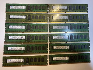 LOT OF 6 Micron 4GB DDR3 2Rx8 PC3L-10600R M393B5273CH0-YH9 ECC Server RAM - Picture 1 of 1