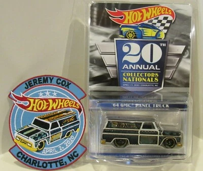 Camión de panel GMC Hot Wheels 20th Nationals/Convention DINNER '64 con parche/4000 Foto 1 de 4
