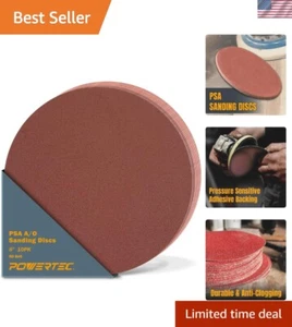 8" 60 Grit Self-Adhesive Sanding Discs - Perfect for Wood, Paint, & Fiberglass - Picture 1 of 8