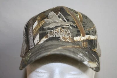 Delta Waterfowl Duck Hunters Camouflage Embroidered Truckers Cap Hat! - Image 1 of 4